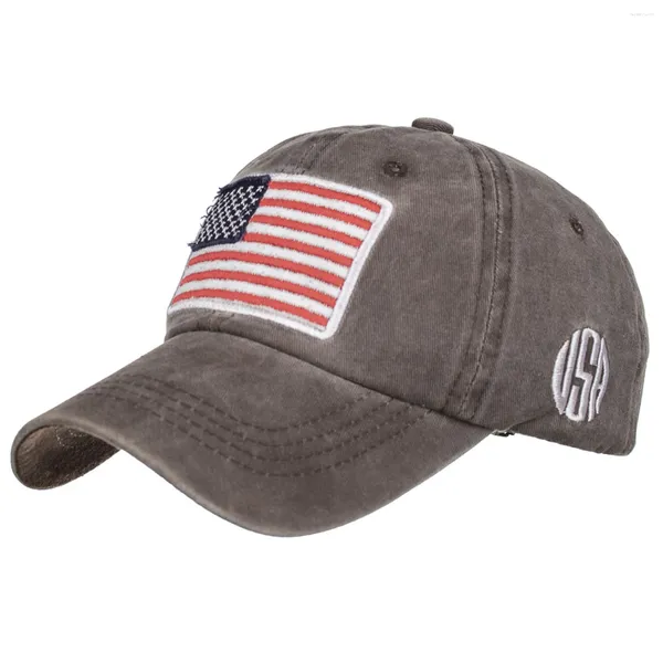 Ball Caps Marineblau Herren Snapback Stickerei USA Baseball Cap Gewaschene Baumwolle Hergestellt Old Cowboy Casual US Flag Hat