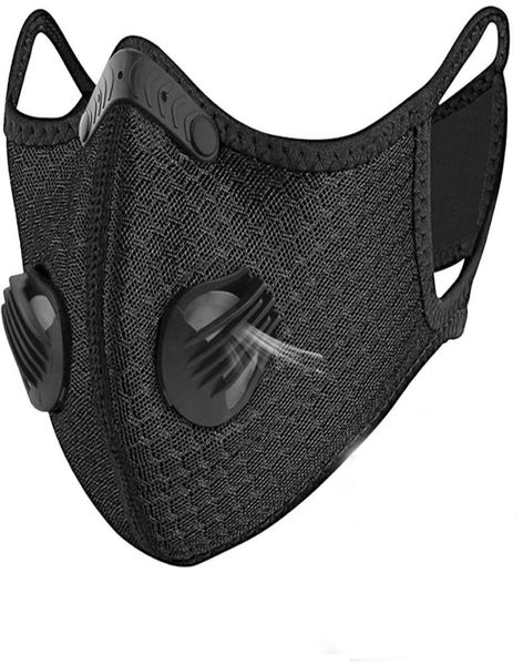 Designer Luxus Radfahren Gesichtsmaske Aktivkohle mit Filter PM25 AntiPollution Sport Laufen Training Schutz Staubmaske An9333442