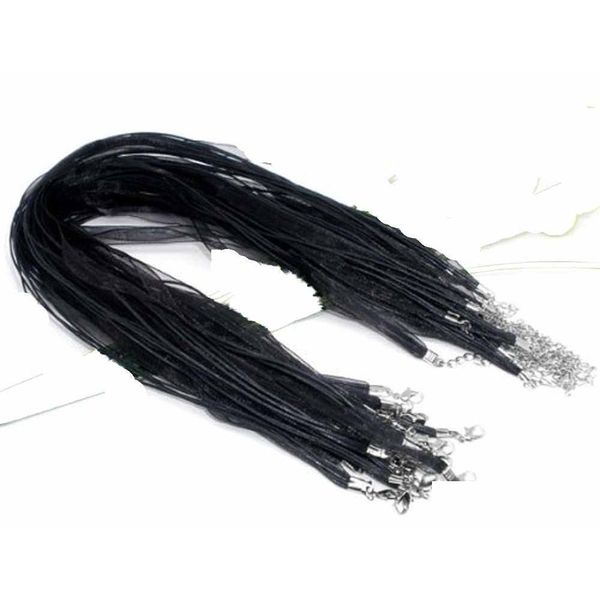 Schnur Draht Mode Schwarz Organza Voile Band Halsketten Anhänger Ketten Schnur 18 Schmuck DIY Herstellung Drop Lieferung Schmuck Schmuck finden Dhzrj