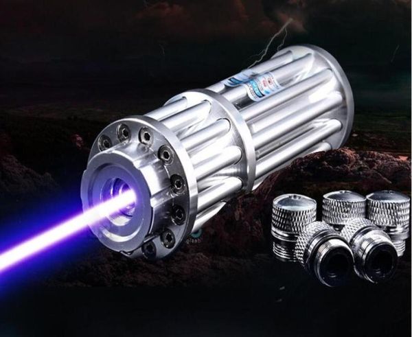 En güçlü askeri tanıtım güçlü 10000m mavi lazer lazer lazer kalemi 450nm ışın 5 yıldız kapakları HAKING AVING3222790