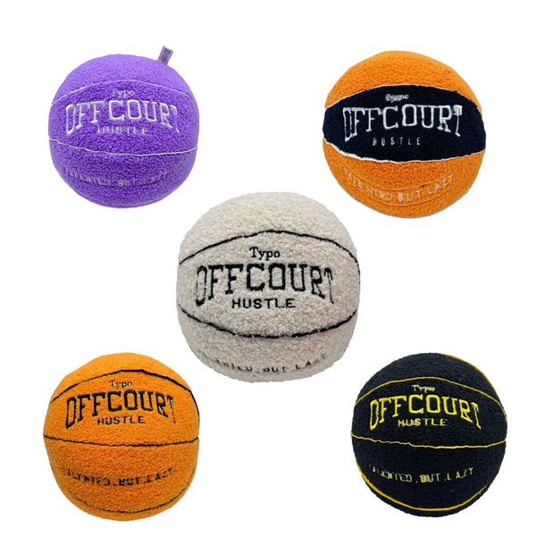 Bonecas de pelúcia 25cm offcourt basquete travesseiro cinza basquete brinquedo de pelúcia enchimento animal macio pelúcia crianças presente aniversário j240308