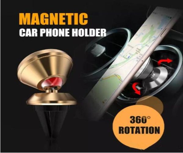 Universal 360 Grad Rotierenden Magnetischen Auto Telefon Halter Aluminium legierung Air Vent Auto Halterung Handy Halter Für iPhone Smartphones4098436