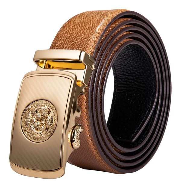 Luxus Marke Designer Gürtel Für Männer Gold Schnalle Gelb Blau Schwarz Rindsleder Echtes Leder Gürtel Strap Lässige Formale Geschenk 240309