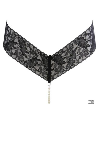 Plus size sexy pérola gstring vstring calcinha calcinha roupa interior pérola talão tangas estiramento listra tangas y contas roupa interior9844629