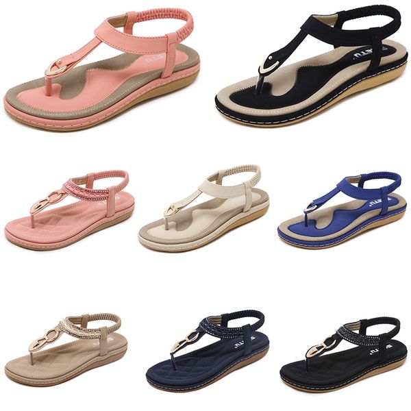 Schuhe Sommer 2024 Frauen Sandalen Low Heels Mesh Oberfläche Freizeit Mutter Schwarzweiß großgröße 35-42 J22 g 55