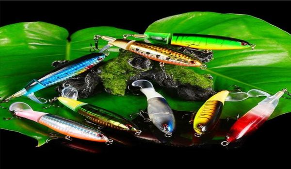 Di alta qualità 8 pezzi set elica trattore esca dura esche da pesca esche artificiali 11 cm 15G6 gancio 8335639