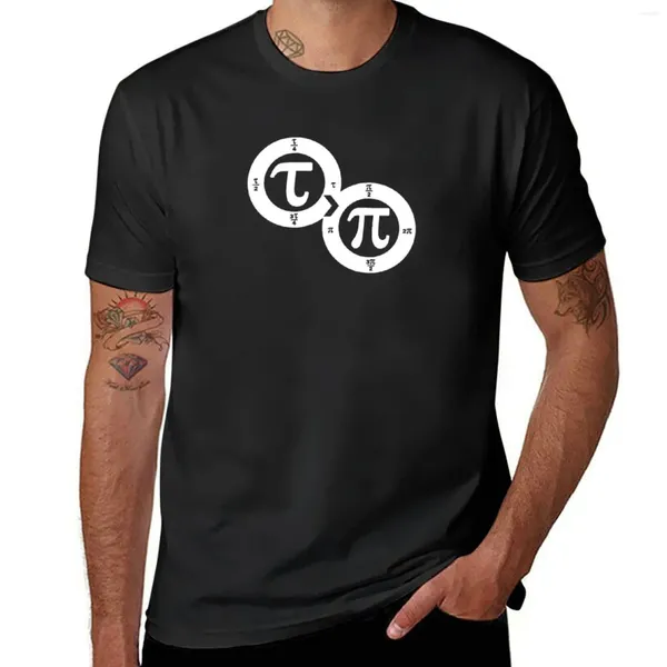 Canotte da uomo Tau Vs Pi (scuro) T-shirt Magliette vuote Abbigliamento uomo Uomo Divertente