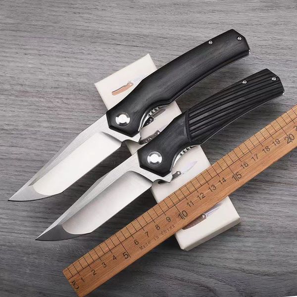Yüksek kaliteli ücretsiz kurt fw04 d2 bıçak katlanır bıçak g10 saplı flipper rulman EDC cep yardımcısı açık kamp mutfak hayatta kalma av bıçağı
