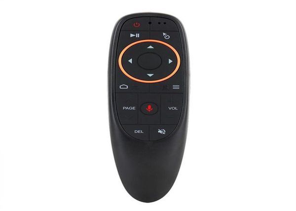 G10G10S Voz Controle Remoto Air Mouse com USB 24 GHz Sem Fio 6 Eixos Giroscópio Microfone IR Controles Remotos Para Android tv Box9392433