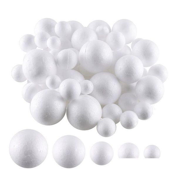 Grânulos 3cm 4cm 5cm branco modelagem poliestireno isopor espuma bola decoração suprimentos bolas decorativas enchimento mini gota entrega hom dhlt8