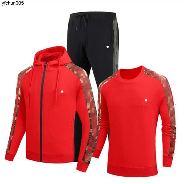 Tute da uomo Abbigliamento sportivo per giacche con tuta Manica lunga Pantaloni da jogging casual Completo Abbigliamento Colori Set da 3 pezzi Taglia asiatica Wmcw