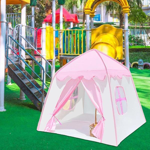 Tents and Shelters Girls Castle Tent Kids Giocatore Gifthouse per i più piccoli per la camera da letto traspirante Princess 100cm