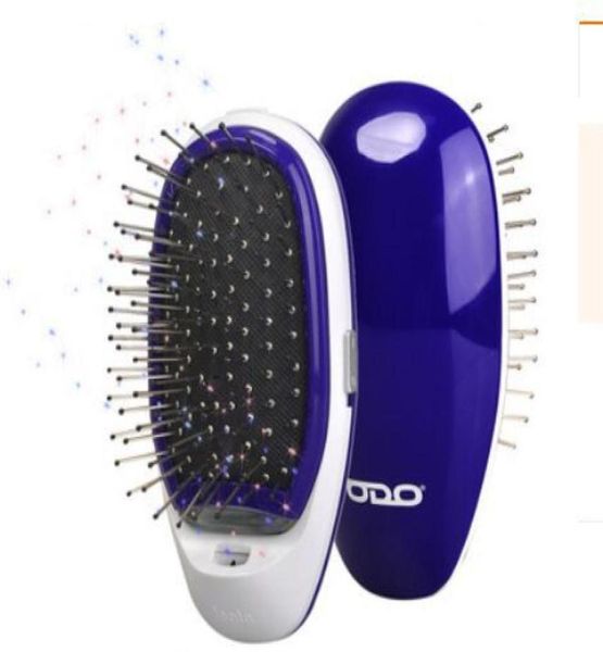 Escova de cabelo iônica elétrica portátil íons negativos couro cabeludo massagem cuidados pente cabeça massagem pente modelagem estilo hairbrush1156375