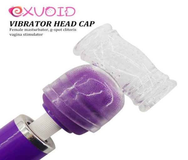 EXVOID AV Rod Head Cap Волшебная палочка Насадки Чехлы G Spot Вибраторы Массажер Stick Аксессуары1541958