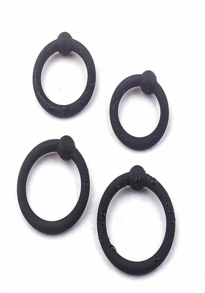 Massage 4er-Set Silikon-Penisring für Männer, dehnbarer Penis-Lock-Hülse, Produkt für Erwachsene, männliche Verzögerung der Ejakulation, Sexspielzeug für Männer, Cockr21184015