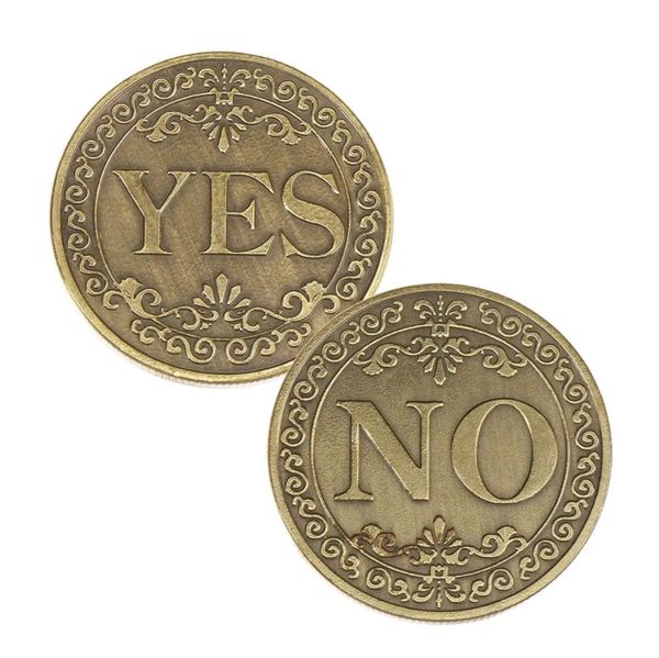 Bronze „Ja oder Nein“-Gedenkmünzen-Herausforderung, Sammlermünzen-Sammlung, Kunsthandwerk, Geschenke, Retro-Heimdekoration, Münzen, Kunsthandwerk