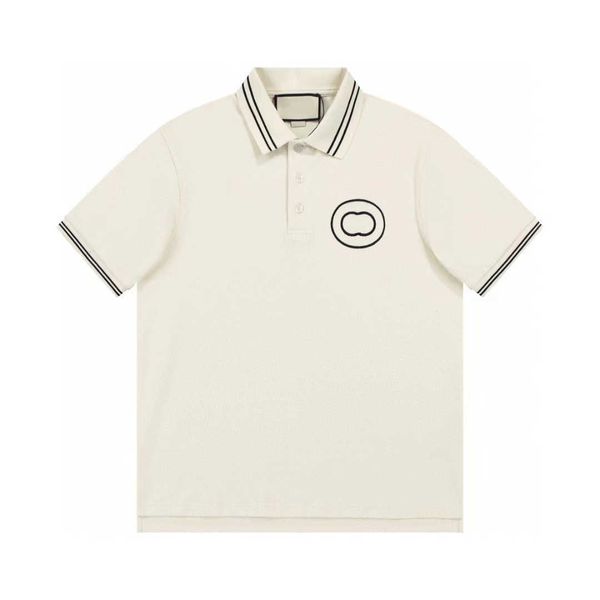 G Family Verified Correct Edition Polo estiva girocollo a maniche corte T-shirt casual stile fresco da ragazzo albicocca