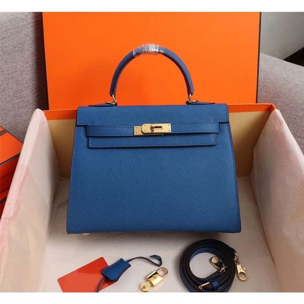 5A Hohe Qualität 17 Farben Prinzessin Frau Umhängetaschen Espom Designer 22 cm 25 cm 28 cm Dame Echtes Leder tote Handtasche Handtaschen umhängetasche