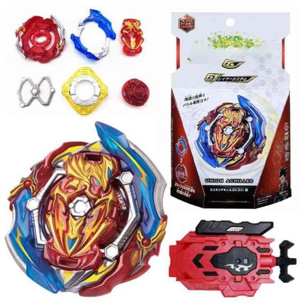 Burst GT B150 Booster Union Aquiles Cn Gyro Spinning Top com lançador Juguetes Metal Fusion Giroscópio Brinquedos para crianças Meninos 214223157