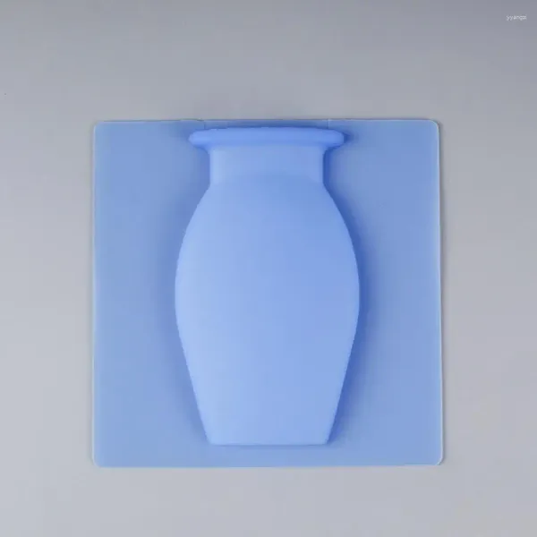 Vasos Durável Suporte de Flor de Silicone Moderno Vaso de Janela Reutilizável para Porta de Geladeira Vidro Telha Cerâmica Montagem na Parede 3 PCS