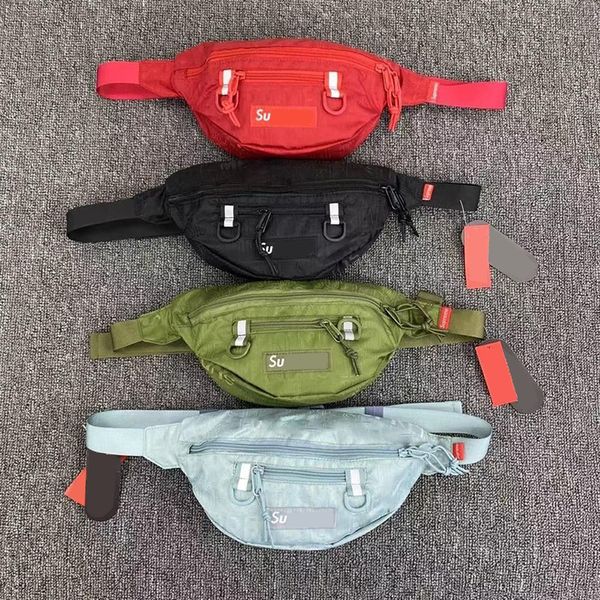 Homens feminino Moda Esportes Bolsas de cintura Designer Listra reflexiva Bumbag Letras escuras Bolsa de peito Bolsas de ombro casuais Bolsa de bolso de bolso de bolso da cintura