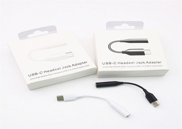 Adaptadores de cabo de fone de ouvido oem tipo-c para 3.5mm USB-C macho 3.5 aux o fêmea jack para samsung s20 note 10 20 plus9091416