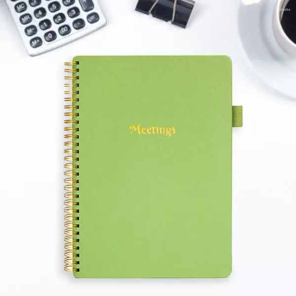 Notebook Agenda Blocco note premium a fogli mobili con slot per penna Agenda settimanale Regalo di cancelleria per la pianificazione organizzata