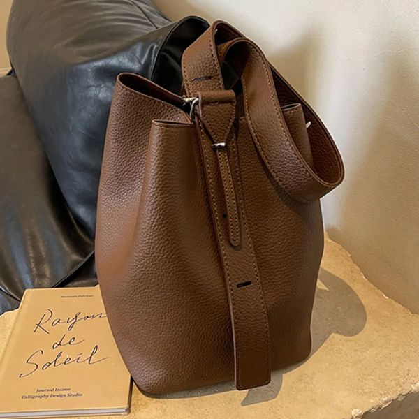 2 pezzi / set borsa a secchiello classica borsa in pelle PU borsa da donna borsa di design borsa della spesa di lusso borsa a tracolla femminile borsa a tracolla Bolsas 240223