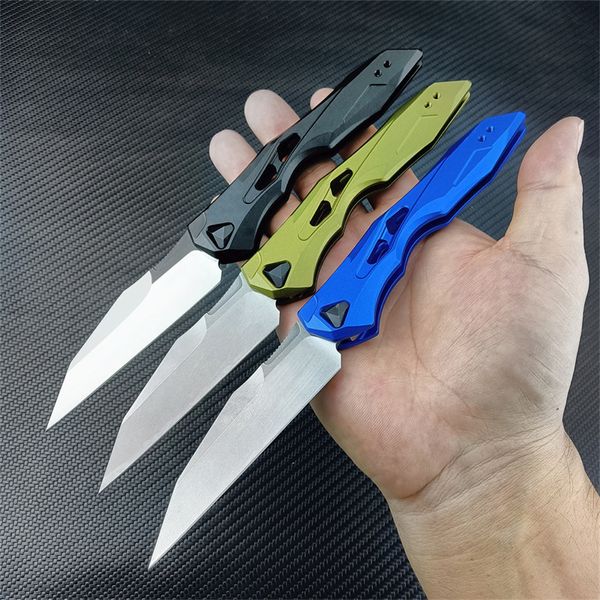 2024 7650 Launch 13 Coltello pieghevole tattico AUTO CPM-154 Wharncliffe Lama Manici in alluminio anodizzato Coltelli da caccia da campeggio automatici multi-caccia 7550 9000 7500