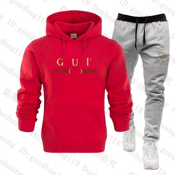 Tute firmate da uomo Tuta da ginnastica Set Tuta da ginnastica Autunno Famoso marchio con cappuccio Giacche da uomo Jogger Pantaloni Set Casual donna Abbigliamento Moda top Cappotto Set di abbigliamento sportivo