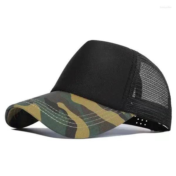 Ball Caps Mode Mesh Sommer Sonnenhut Für Männer Frauen Einstellbare Baseball Cap Trucker Hüte Camo Camouflage