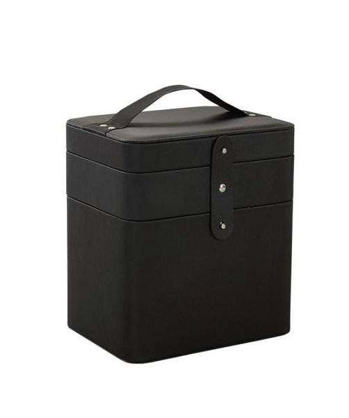 2019 Novas caixas de maquiagem femininas de couro pu multifuncional portátil estojo cosmético design caixa de armazenamento de capacidade lager make up bag16387924521