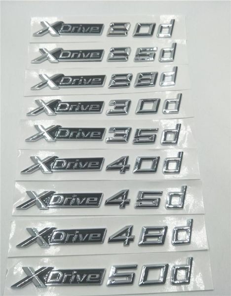 Xdrive 20d 25d 28d 30d 35d 40d 45d 48d 50d Tür Seite Emblem Hinten Stamm Logo Für BMW X1 x3 X5 X6 E83 E84 F25 F26 F483016062