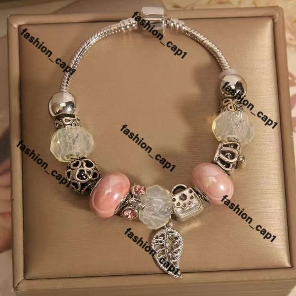 Bracciale Pandora Gioielli firmati Argento sterling Ciondolo gelsomino Adatto per Bracciale Pandora originale Ciondolo Perla Donna Regali d'amore Ciondolo Pandora 465