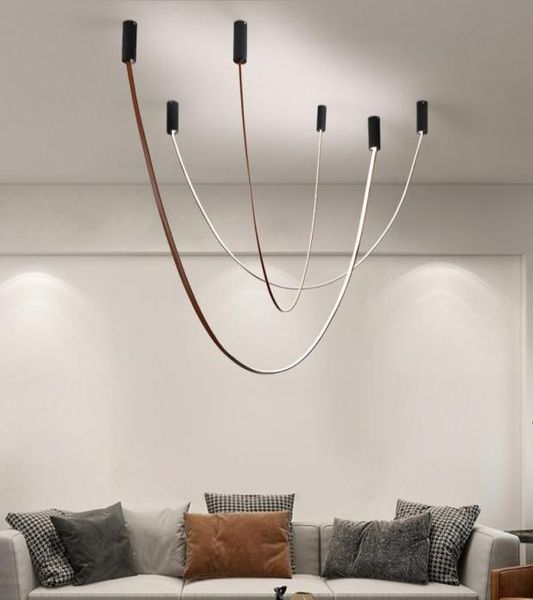 Moderne lampade a sospensione a soffitto a Led per soggiorno Camera da letto Stelle filanti minimaliste Sala da pranzo fai da te Lampadari da cucina1713505