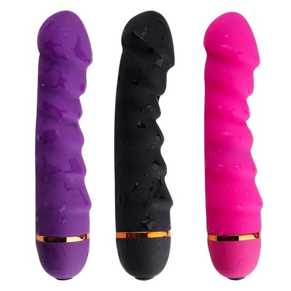 10 Modos Vibrador Forte Adulto Brinquedos Sexuais Silicone Macio G-Spot Vibrador Pênis Realista Estimulador Clitoral Feminino Masturbador Vibrat 240307