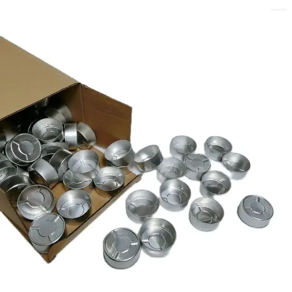 Kerzenhalter 95 Stück Aluminium Teelicht leere Tassen für die DIY-Herstellung mit 100 Stück Docht