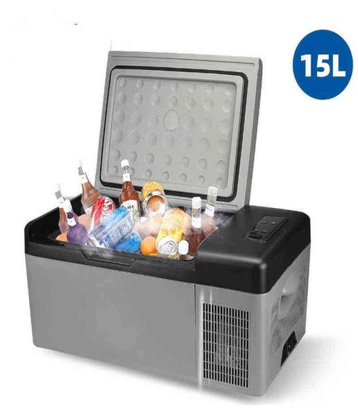 Frigo portatile zer 15L 25L 1224220V 45W Compressore Piccolo frigorifero di raffreddamento per veicolo Auto Camion Campeggio esterna Picnic H2199364