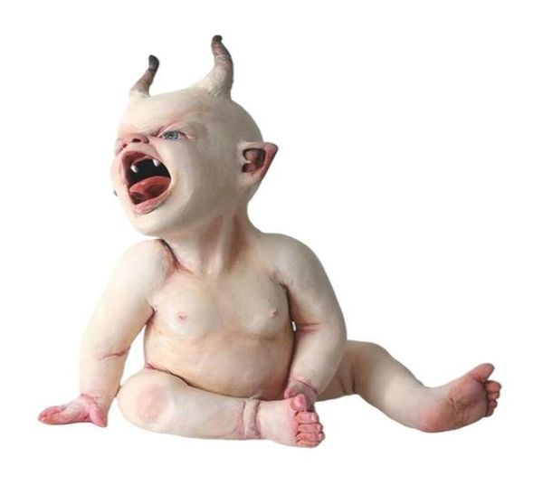 Halloween Spielzeug Harz Zombie Baby Puppen Scary Ghost Action Figure Sammlung Modell Spielzeug Haunted Decor Requisiten Liefert Desktop 2209082936831