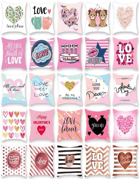 Love Peach Painting Kissenbezug, Kissenbezüge, Sofa-Überwurf, dekorativer Kissenbezug für Valentinstag, 127 Farben. 5822641