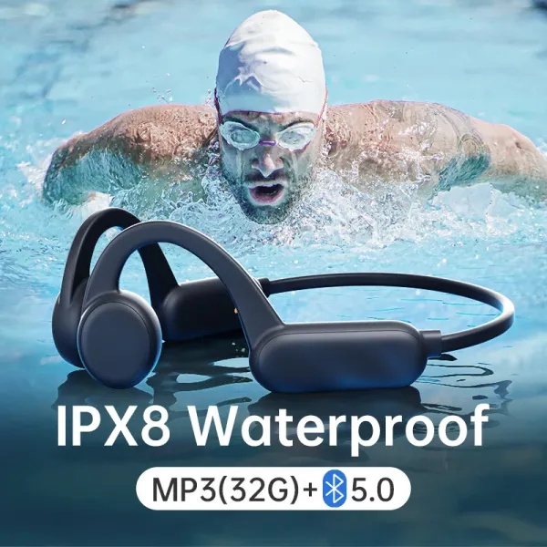 Per Xiaomi Sony auricolare wireless nuoto conduzione ossea Bluetooth IPX8 cuffia impermeabile con microfono musicale Mp3 32G RAM