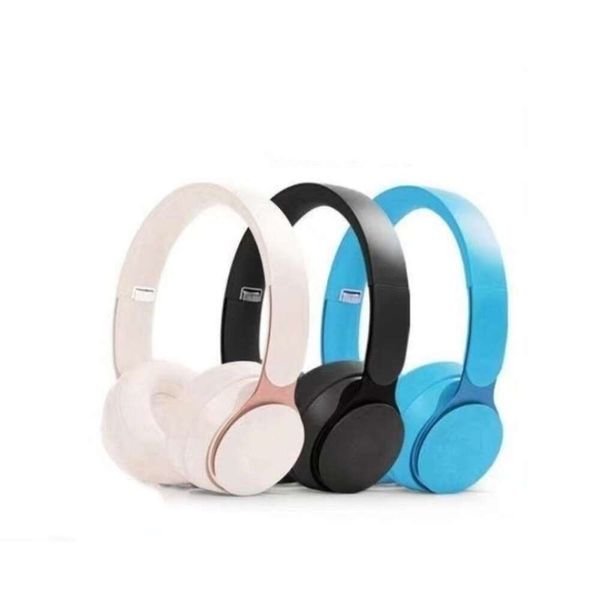 Bluetooth -Kopfhörer Wireless Stereo Headset Solo Pro Fessional Headphones Falten Sie wasserdichtes Gaming -Ohrhörer Lärmstündigung Magic Sound Headset anwendbar