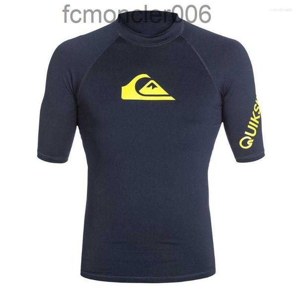 Roupa de banho feminina masculina manga curta camiseta de natação praia proteção uv camisa rash guard surf mergulho rashguard ydm2