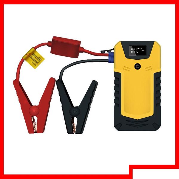 Cavo batterie 2023 Nuovo arrivo Auto Jump Starter Power Bank 600A 6000Mah Dispositivo di avviamento Diesel Benzina 600Ah 600 Ah A Carica batteria Dh9Ca