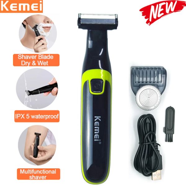 Mayo Kemei Electric Tıraş Makinesi Erkekler için Elektrikli Pubik Jilet Saç Döşeme Müdürü Vücut Tımar Clipper Kadınlar Bikini Epilator Mini Tıraş Alınır