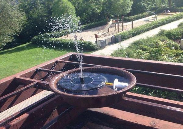 s Solarbetriebenes Wasserpumpen-Set mit 3 verschiedenen Sprühköpfen, Gartenbrunnen, Teich-Set, Wasserfälle, Wasserdisplay, Solar-DC-Pumpe2165833