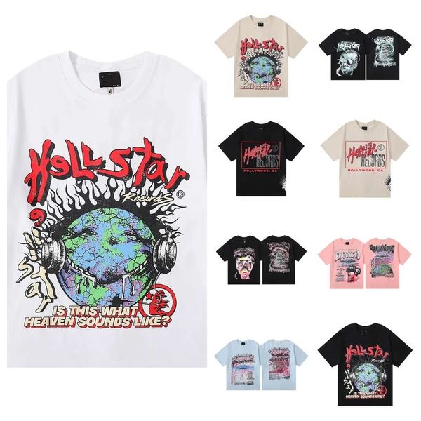 Maglietta Hellstar Rappe Maglietta da uomo donna Rapper lavato grigio nero Heavy Craft Maglietta unisex a maniche corte High Street Fashion Maglietta da donna retrò Hellstar Designers Tees sj