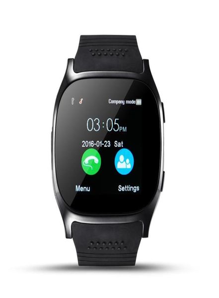 T8 GPS Akıllı İzle Bluetooth Passometre Sports Tracker Akıllı Kol saati Kamera Saati Sim Yuvası Kamera IOS A9337797 için Akıllı Bilezik