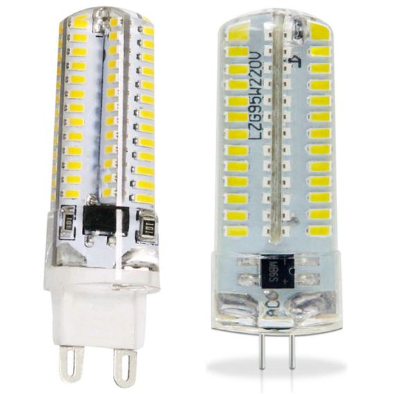 100 PZ G9 G4 bianco caldo 3 W 3014 2835 SMD 64 LED AC110V130V AC220v240V Lampada a LED Lampadina lampadario 360 Angolo a fascio DHL ship9558947