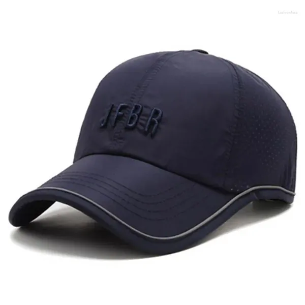 Top kapaklar Snapback kapak yaz erkekleri kadınlar ultra ince ağ nefes alabilen beyzbol mektubu nakış siyah şapka ayarlanabilir boyut sporları